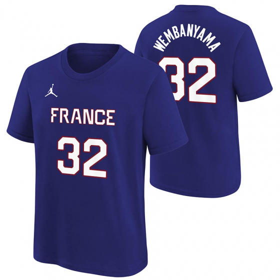 France-Wembanyama T-paita Lasten ryhmss TEKSTIILIT / LASTEN TEKSTIILIT / T-paidat @ 2WIN BASKETBUTIK (EYGB7NBC5-FRAVW-ROY)