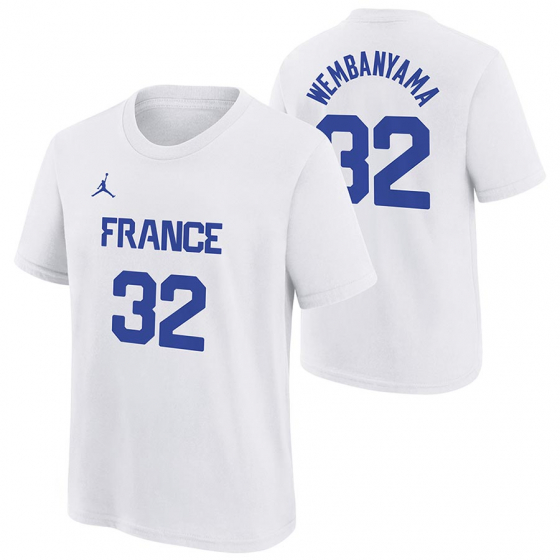 France-Wembanyama T-paita Lasten ryhmss TEKSTIILIT / LASTEN TEKSTIILIT / T-paidat @ 2WIN BASKETBUTIK (EYGB7NBC5-FRAVW)