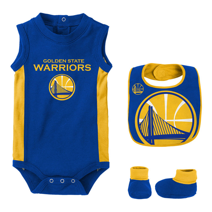 Personalized NBA Golden State Warriors Baby Bodysuit Onesie 